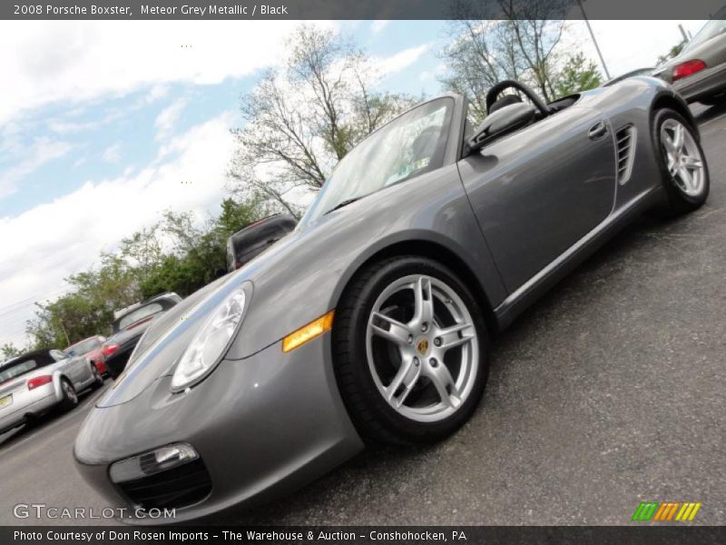 Meteor Grey Metallic / Black 2008 Porsche Boxster