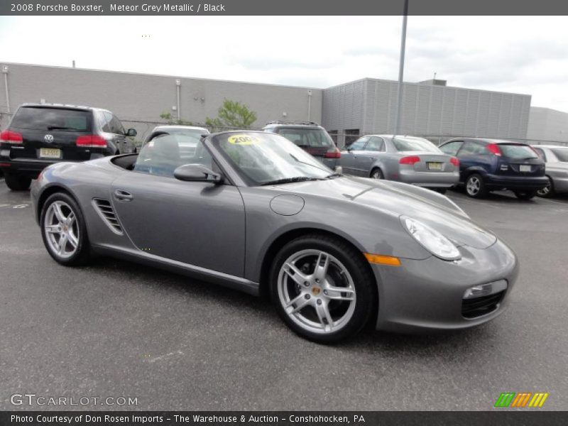 Meteor Grey Metallic / Black 2008 Porsche Boxster