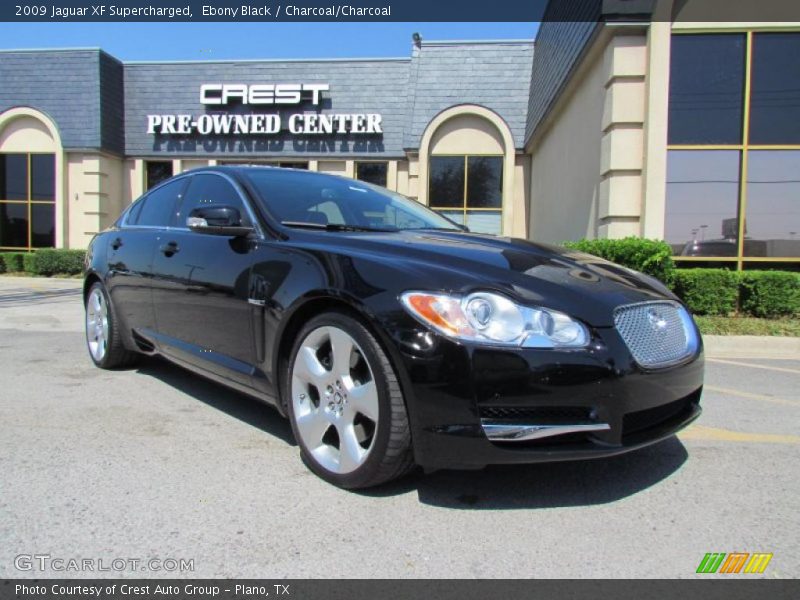 Ebony Black / Charcoal/Charcoal 2009 Jaguar XF Supercharged