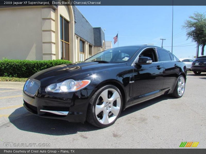 Ebony Black / Charcoal/Charcoal 2009 Jaguar XF Supercharged