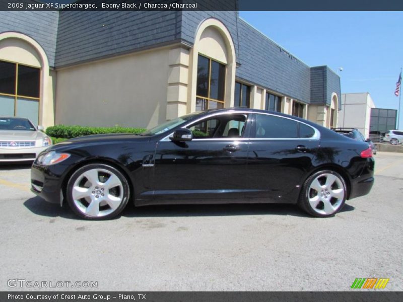 Ebony Black / Charcoal/Charcoal 2009 Jaguar XF Supercharged