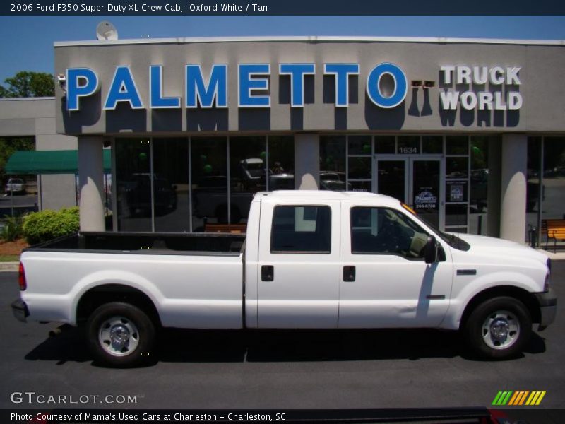 Oxford White / Tan 2006 Ford F350 Super Duty XL Crew Cab