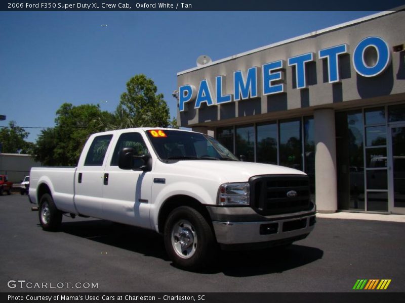 Oxford White / Tan 2006 Ford F350 Super Duty XL Crew Cab