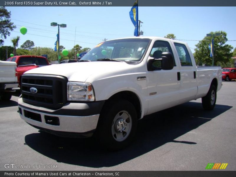 Oxford White / Tan 2006 Ford F350 Super Duty XL Crew Cab