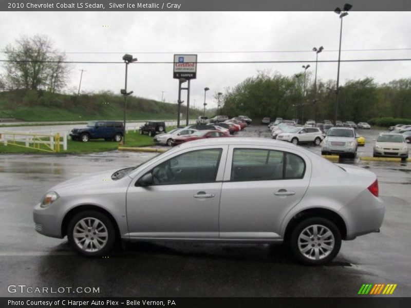 Silver Ice Metallic / Gray 2010 Chevrolet Cobalt LS Sedan