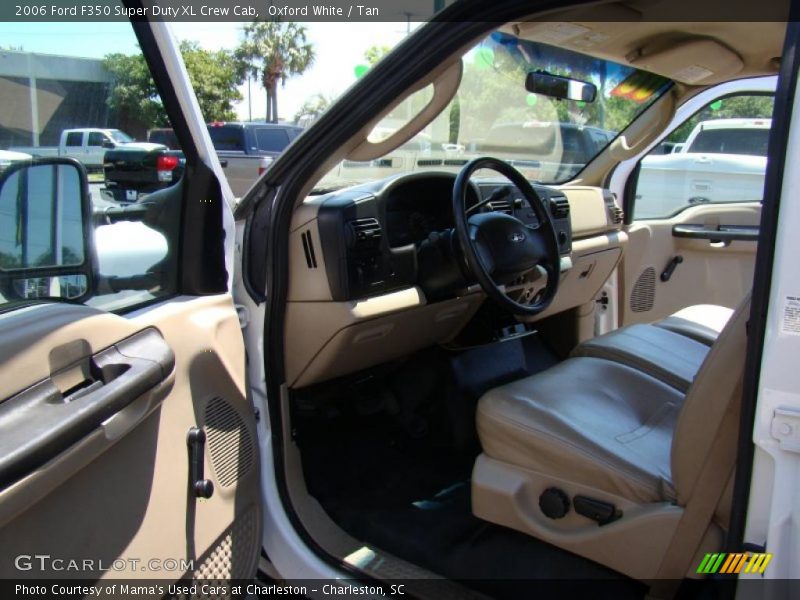 Oxford White / Tan 2006 Ford F350 Super Duty XL Crew Cab
