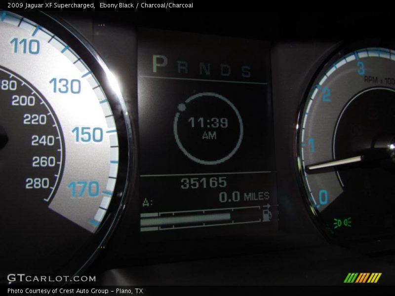 Ebony Black / Charcoal/Charcoal 2009 Jaguar XF Supercharged