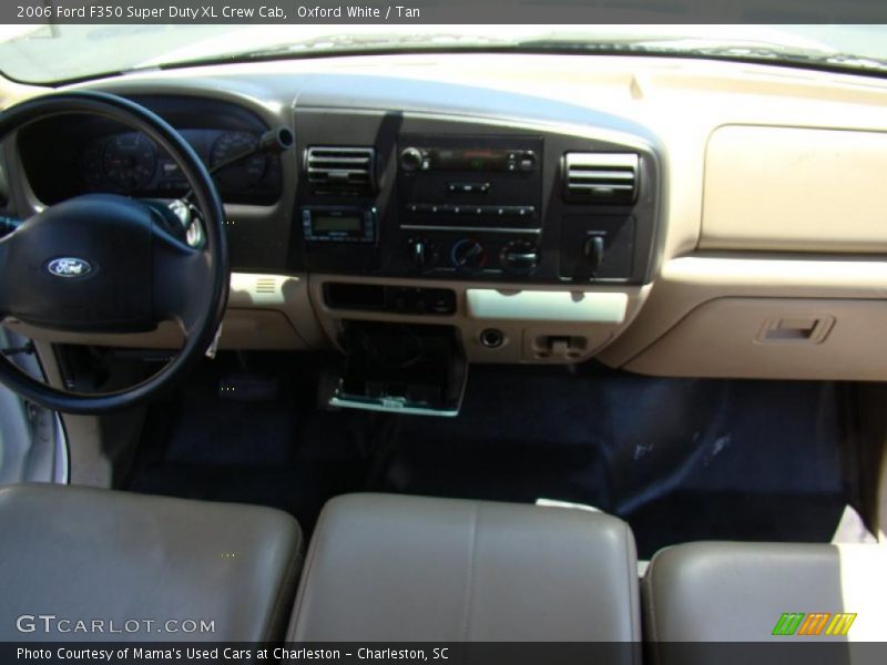 Oxford White / Tan 2006 Ford F350 Super Duty XL Crew Cab