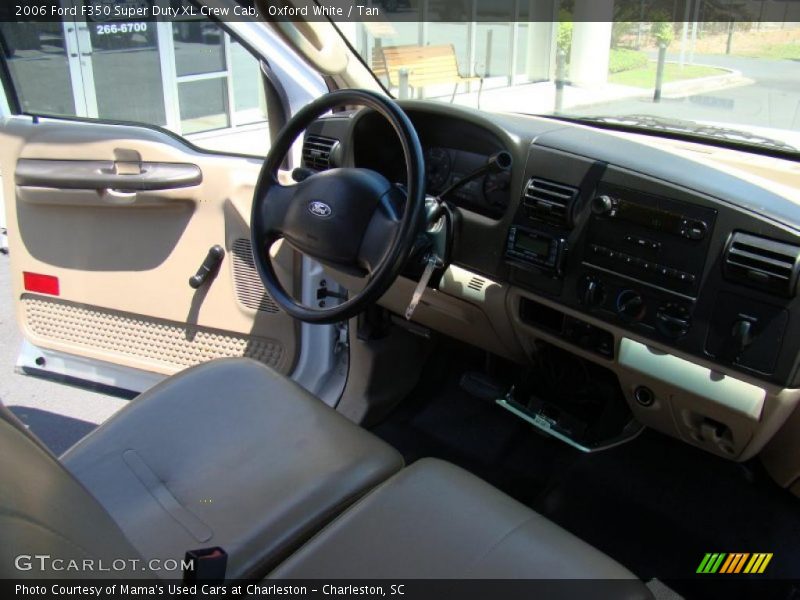 Oxford White / Tan 2006 Ford F350 Super Duty XL Crew Cab