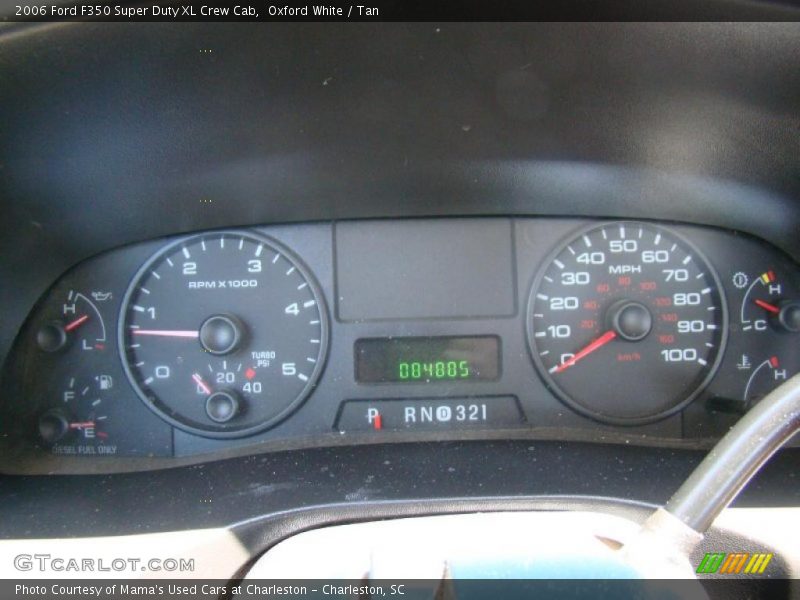 Oxford White / Tan 2006 Ford F350 Super Duty XL Crew Cab
