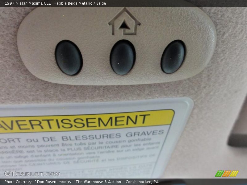 Pebble Beige Metallic / Beige 1997 Nissan Maxima GLE