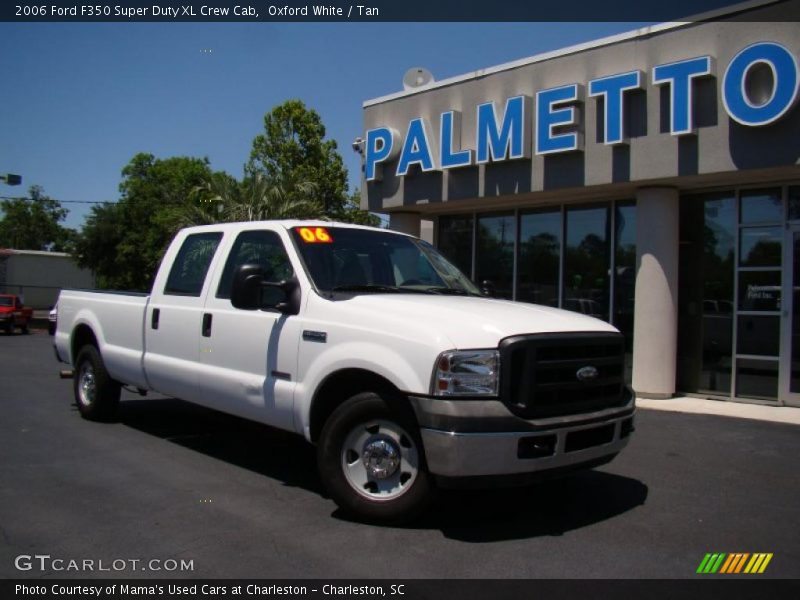 Oxford White / Tan 2006 Ford F350 Super Duty XL Crew Cab