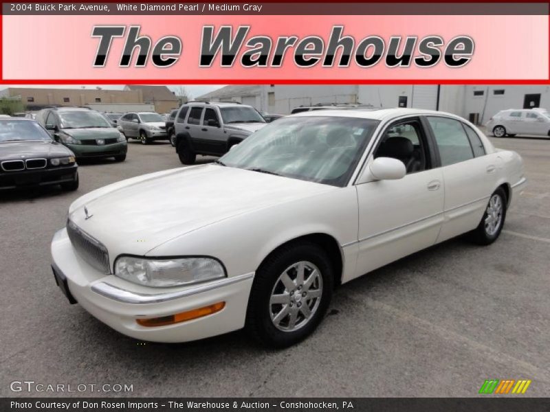 White Diamond Pearl / Medium Gray 2004 Buick Park Avenue