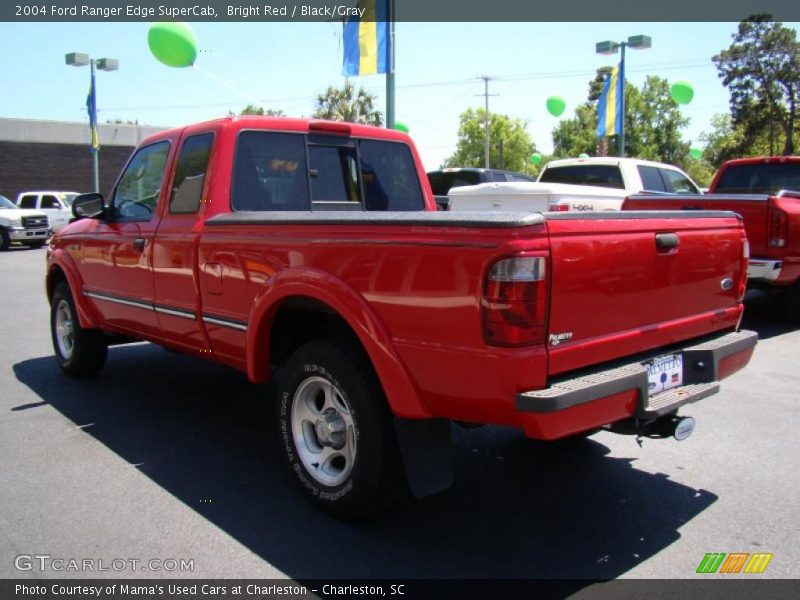 Bright Red / Black/Gray 2004 Ford Ranger Edge SuperCab