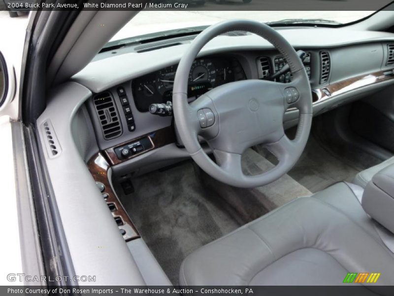 White Diamond Pearl / Medium Gray 2004 Buick Park Avenue