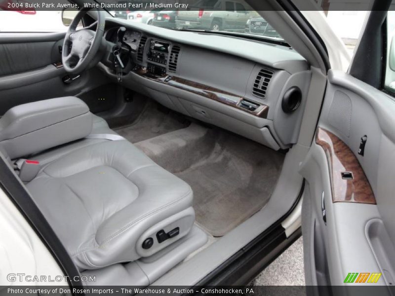 White Diamond Pearl / Medium Gray 2004 Buick Park Avenue