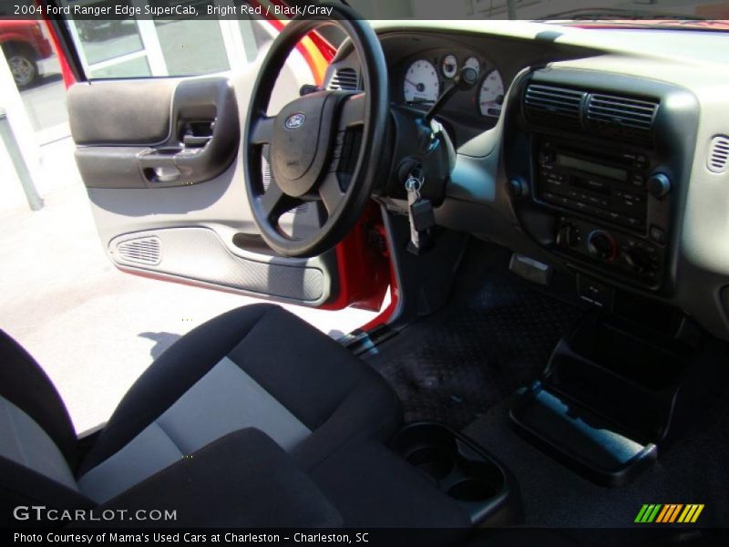 Bright Red / Black/Gray 2004 Ford Ranger Edge SuperCab
