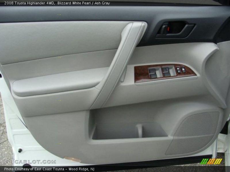 Blizzard White Pearl / Ash Gray 2008 Toyota Highlander 4WD