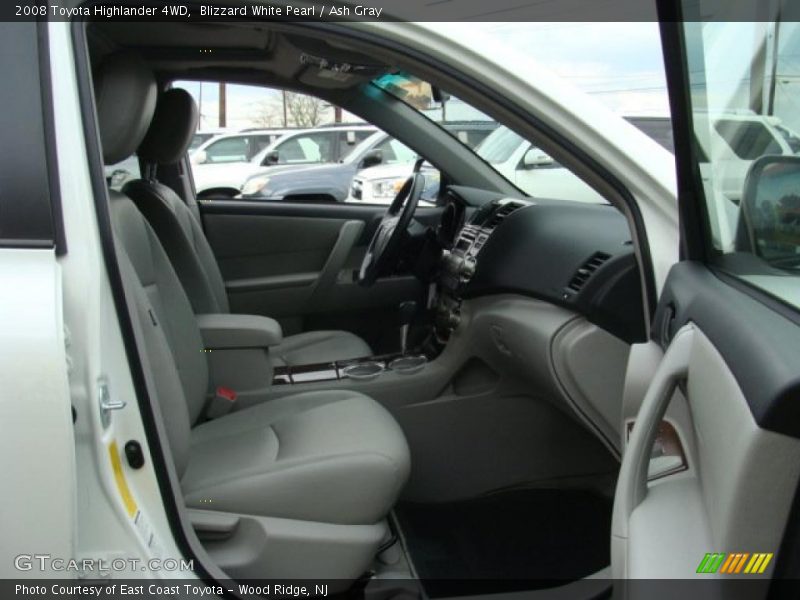 Blizzard White Pearl / Ash Gray 2008 Toyota Highlander 4WD