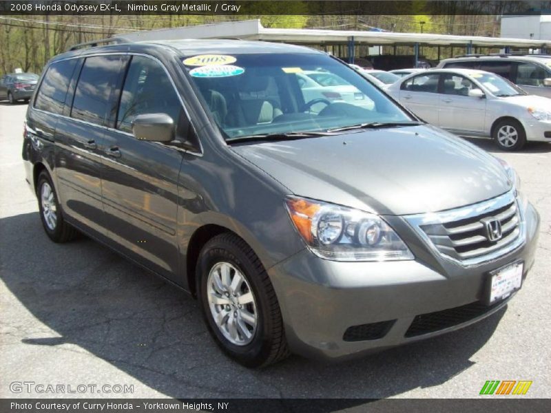 Nimbus Gray Metallic / Gray 2008 Honda Odyssey EX-L