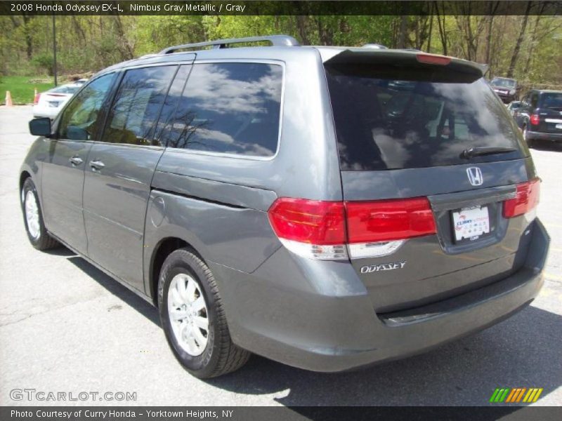 Nimbus Gray Metallic / Gray 2008 Honda Odyssey EX-L