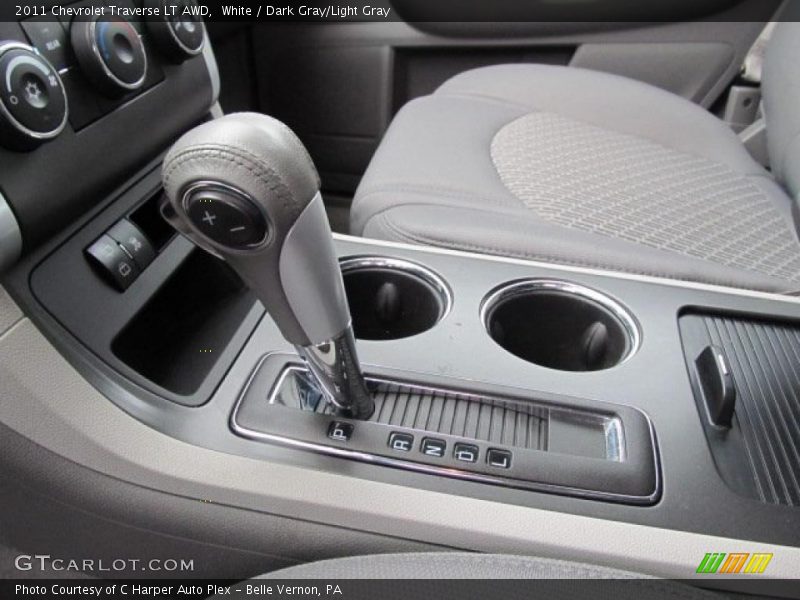 White / Dark Gray/Light Gray 2011 Chevrolet Traverse LT AWD