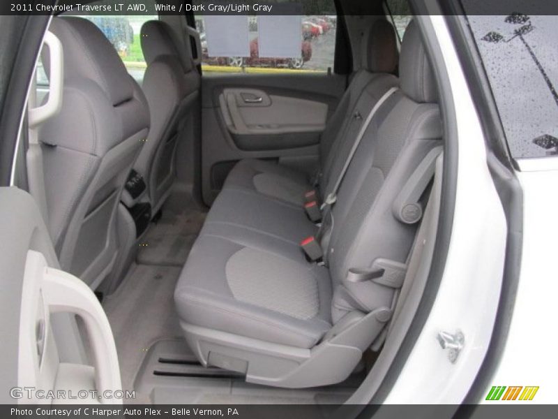 White / Dark Gray/Light Gray 2011 Chevrolet Traverse LT AWD