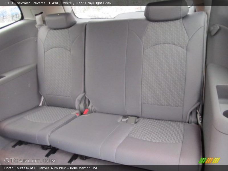 White / Dark Gray/Light Gray 2011 Chevrolet Traverse LT AWD
