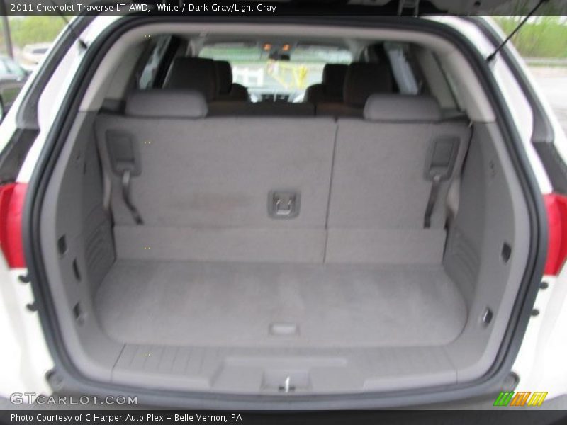 White / Dark Gray/Light Gray 2011 Chevrolet Traverse LT AWD
