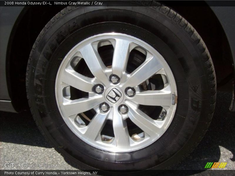 Nimbus Gray Metallic / Gray 2008 Honda Odyssey EX-L