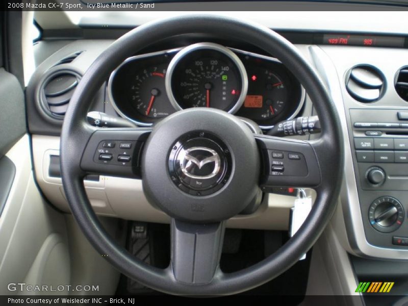 Icy Blue Metallic / Sand 2008 Mazda CX-7 Sport