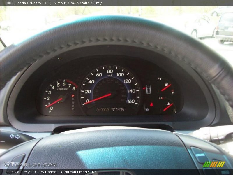 Nimbus Gray Metallic / Gray 2008 Honda Odyssey EX-L