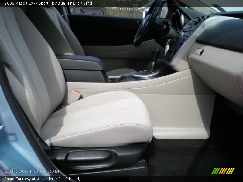Icy Blue Metallic / Sand 2008 Mazda CX-7 Sport