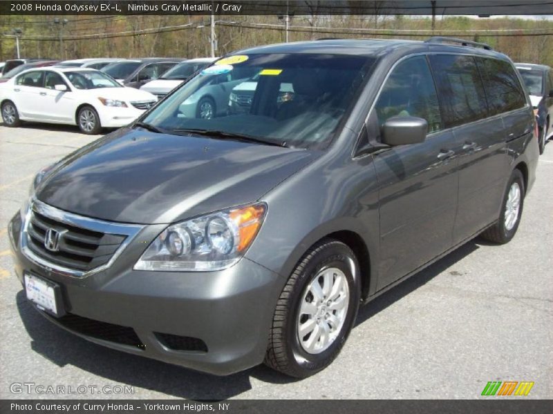 Nimbus Gray Metallic / Gray 2008 Honda Odyssey EX-L