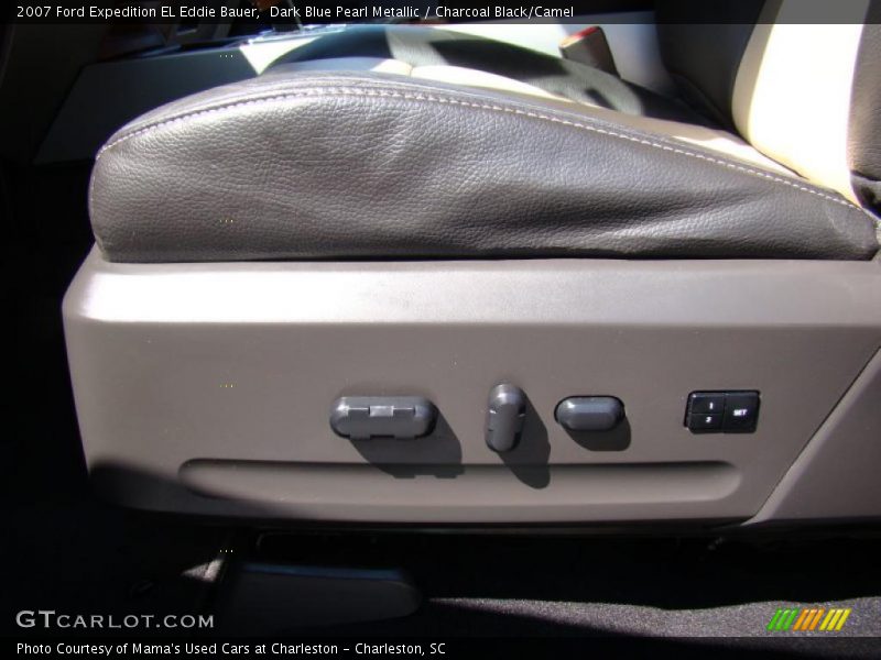 Dark Blue Pearl Metallic / Charcoal Black/Camel 2007 Ford Expedition EL Eddie Bauer