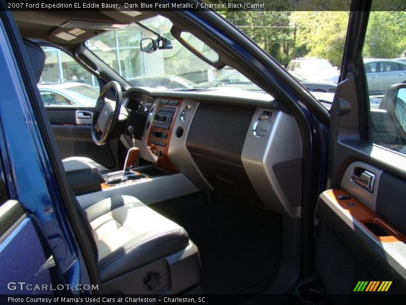 Dark Blue Pearl Metallic / Charcoal Black/Camel 2007 Ford Expedition EL Eddie Bauer