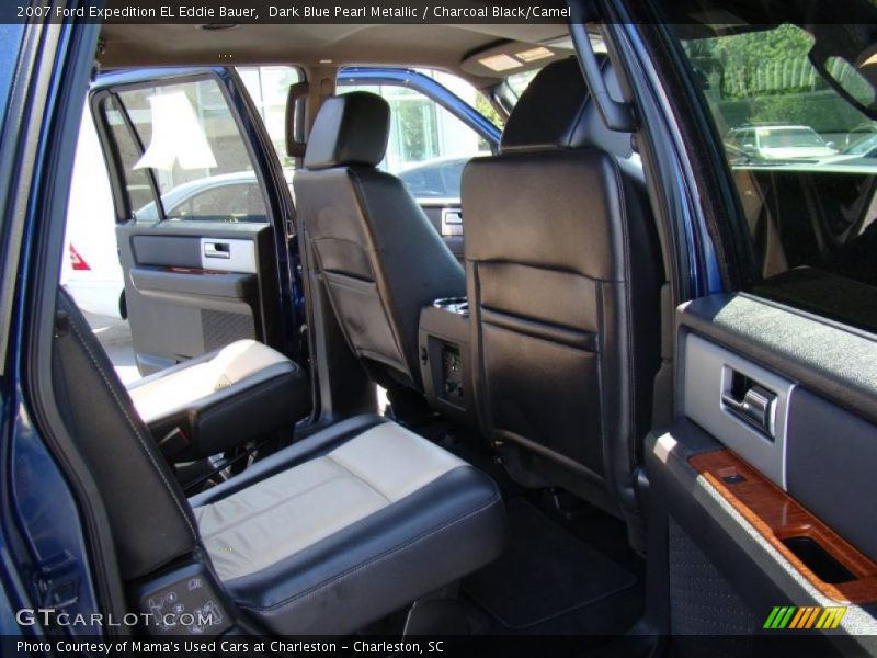 Dark Blue Pearl Metallic / Charcoal Black/Camel 2007 Ford Expedition EL Eddie Bauer