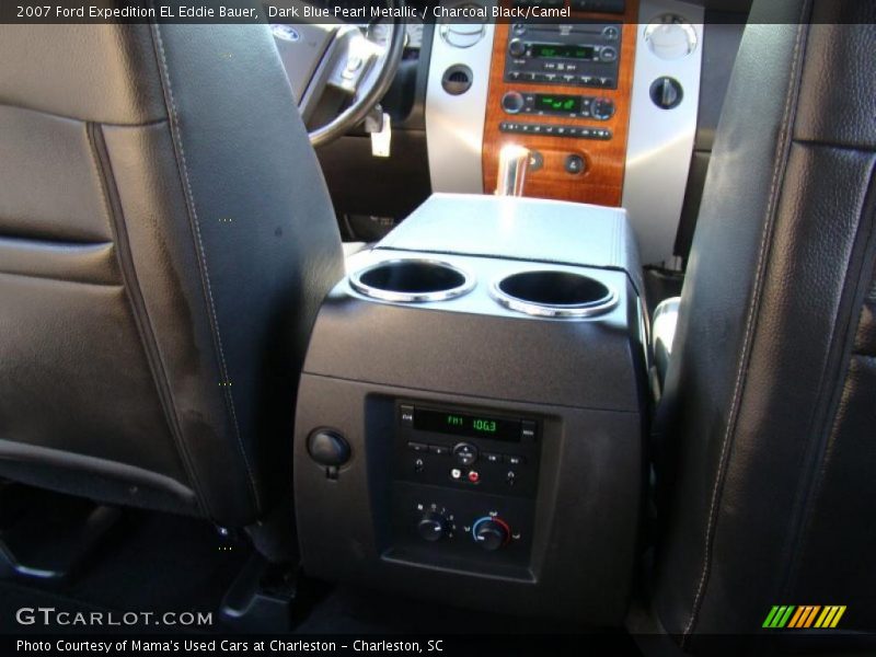 Dark Blue Pearl Metallic / Charcoal Black/Camel 2007 Ford Expedition EL Eddie Bauer