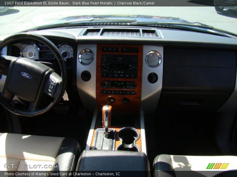 Dark Blue Pearl Metallic / Charcoal Black/Camel 2007 Ford Expedition EL Eddie Bauer