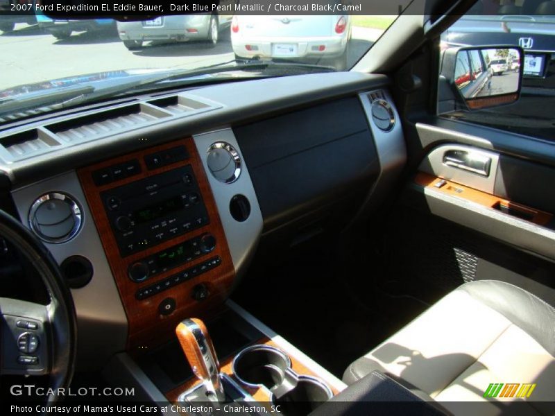 Dark Blue Pearl Metallic / Charcoal Black/Camel 2007 Ford Expedition EL Eddie Bauer