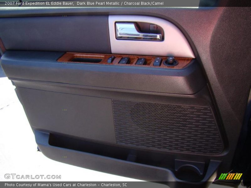 Dark Blue Pearl Metallic / Charcoal Black/Camel 2007 Ford Expedition EL Eddie Bauer