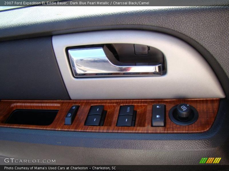 Dark Blue Pearl Metallic / Charcoal Black/Camel 2007 Ford Expedition EL Eddie Bauer