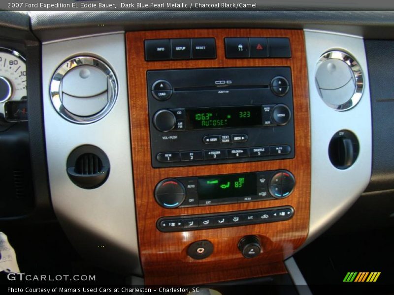 Dark Blue Pearl Metallic / Charcoal Black/Camel 2007 Ford Expedition EL Eddie Bauer