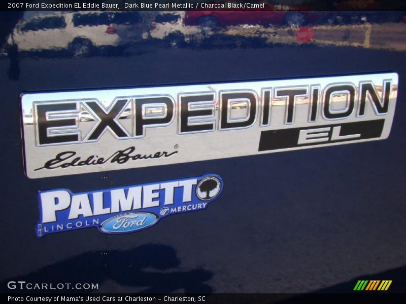 Dark Blue Pearl Metallic / Charcoal Black/Camel 2007 Ford Expedition EL Eddie Bauer