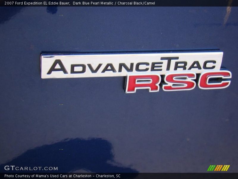 Dark Blue Pearl Metallic / Charcoal Black/Camel 2007 Ford Expedition EL Eddie Bauer