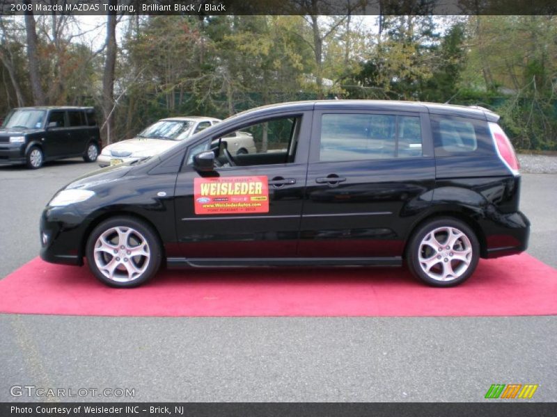 Brilliant Black / Black 2008 Mazda MAZDA5 Touring