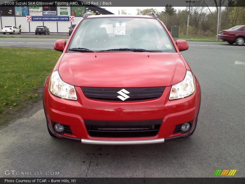 Vivid Red / Black 2008 Suzuki SX4 Crossover Touring AWD