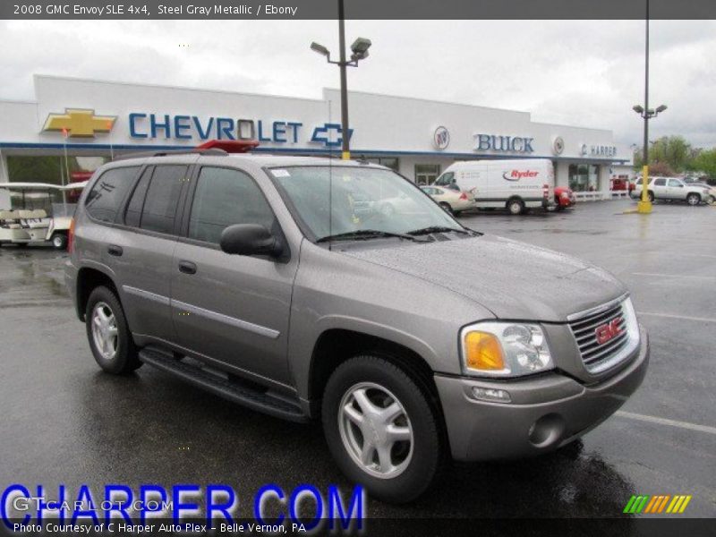 Steel Gray Metallic / Ebony 2008 GMC Envoy SLE 4x4