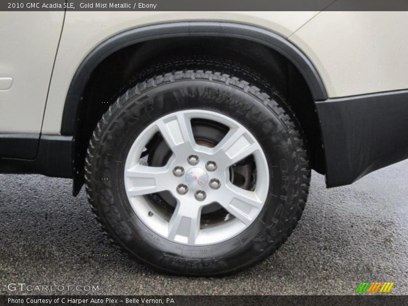 Gold Mist Metallic / Ebony 2010 GMC Acadia SLE