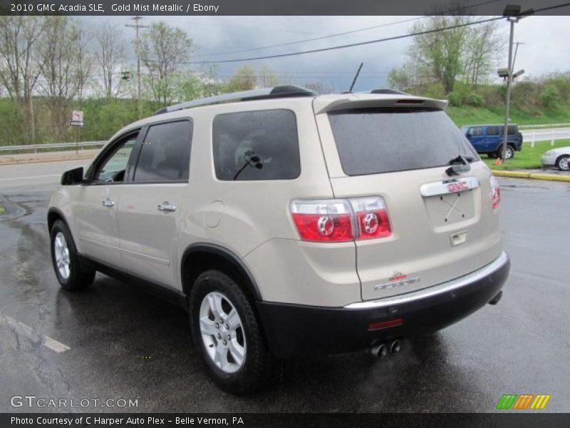Gold Mist Metallic / Ebony 2010 GMC Acadia SLE
